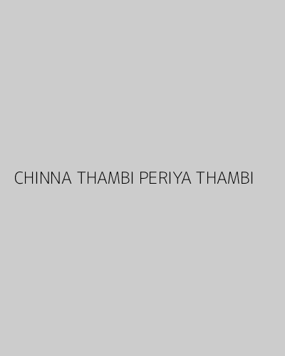 CHINNA THAMBI PERIYA THAMBI (1987) poster